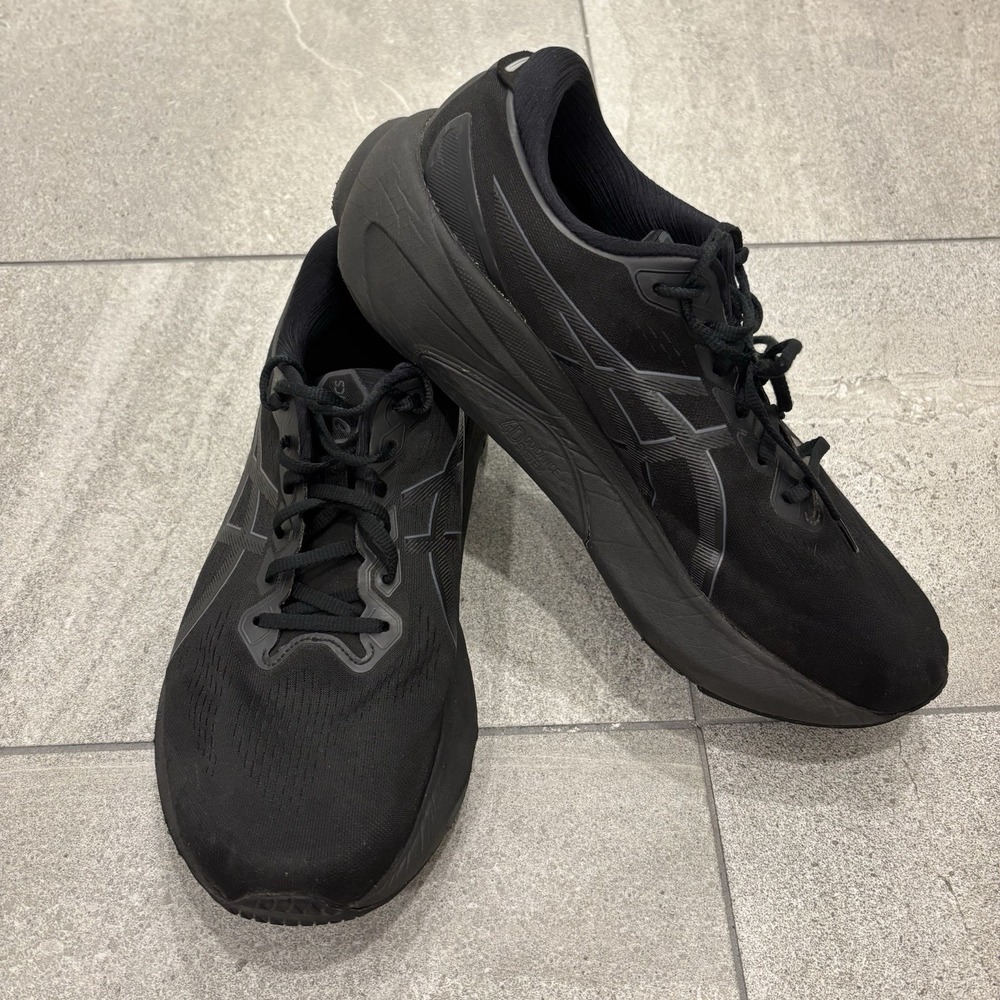 ASICS Gel Kayano 30 Running Shoes Men's Size 12 Extra Wide Triple Black 1011B690